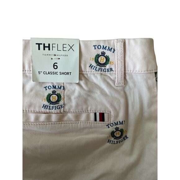 Tommy Hilfiger Women’s Size 6 Classic Shorts 5in Logo Light Pink NEW - Picture 4 of 7